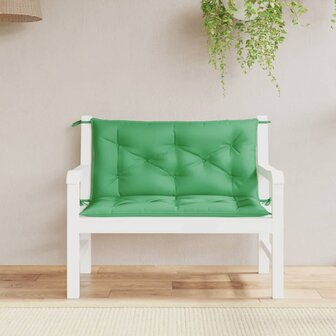Tuinbankkussens 2 st 100x50x7 cm oxford stof groen 1