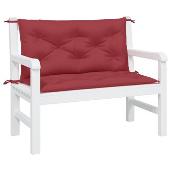 Tuinbankkussens 2 st 100x50x7 cm oxford stof wijnrood 3