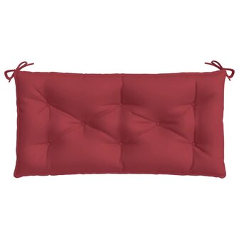 Tuinbankkussens 2 st 100x50x7 cm oxford stof wijnrood 5