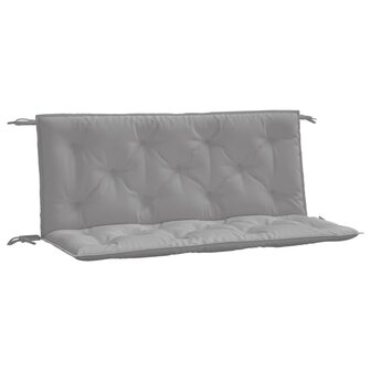 Tuinbankkussens 2 st 120x50x7 cm oxford stof grijs 2