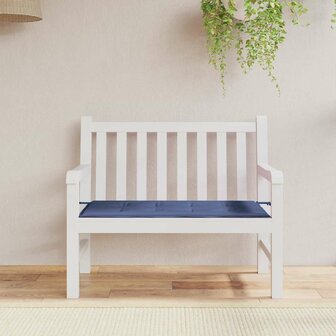 Tuinbankkussen 100x50x3 cm oxford stof marineblauw 1