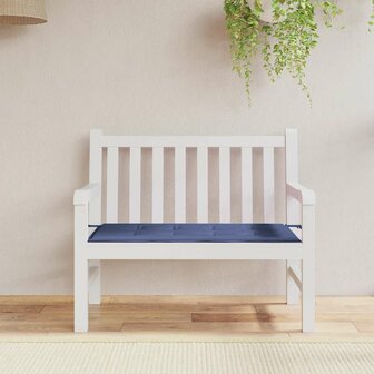Tuinbankkussen 120x50x3 cm oxford stof marineblauw 1