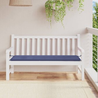 Tuinbankkussen 150x50x3 cm oxford stof marineblauw 1