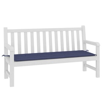 Tuinbankkussen 150x50x3 cm oxford stof marineblauw 3
