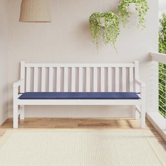 Tuinbankkussen 180x50x3 cm oxford stof marineblauw 1