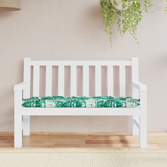 Tuinbankkussen 120x50x7 cm oxford stof bladpatroon 1