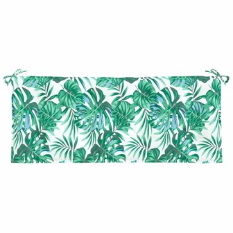 Tuinbankkussen 120x50x7 cm oxford stof bladpatroon 2