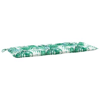Tuinbankkussen 120x50x7 cm oxford stof bladpatroon 4