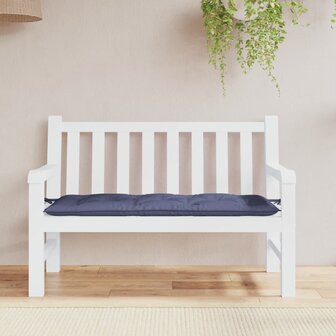Tuinbankkussen 120x50x7 cm oxford stof marineblauw 1