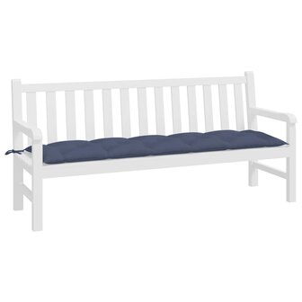 Tuinbankkussen 180x50x7 cm oxford stof marineblauw 3
