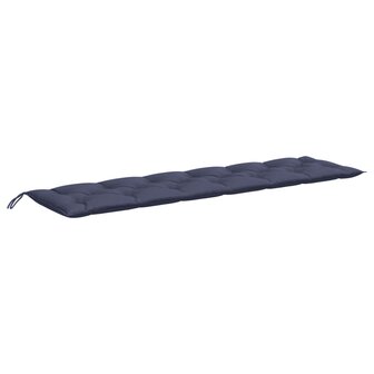 Tuinbankkussen 200x50x7 cm oxford stof marineblauw 4