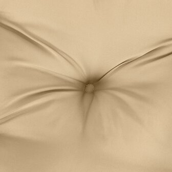 Tuinbankkussen 100x50x7 cm stof gem&ecirc;leerd beige 6