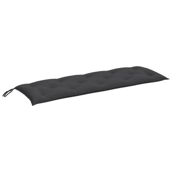 Tuinbankkussen 150x50x7 cm stof gem&ecirc;leerd antracietkleurig 2