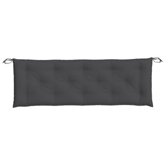 Tuinbankkussen 150x50x7 cm stof gem&ecirc;leerd antracietkleurig 4