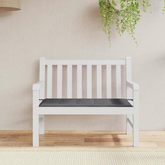 Tuinbankkussen 120x50x3 cm oxford stof antracietkleurig 1