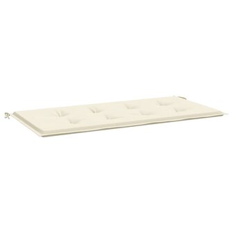 Tuinbankkussen 100x50x3 cm oxford stof cr&egrave;mekleurig 2
