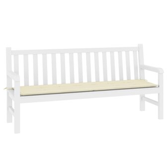 Tuinbankkussen 180x50x3 cm oxford stof cr&egrave;mekleurig 3