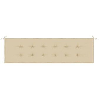 Tuinbankkussen 180x50x3 cm oxford stof beige 4