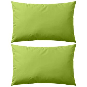Buitenkussens 60x40 cm appeltjesgroen 2 st 1