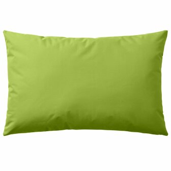 Buitenkussens 60x40 cm appeltjesgroen 2 st 2