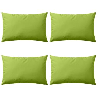 Buitenkussens 60x40 cm appeltjesgroen 4 st 1