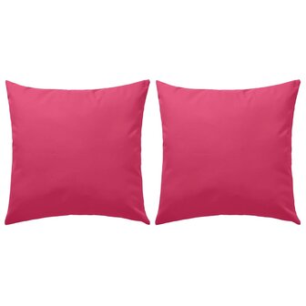 Buitenkussens 45x45 cm roze 2 st 1