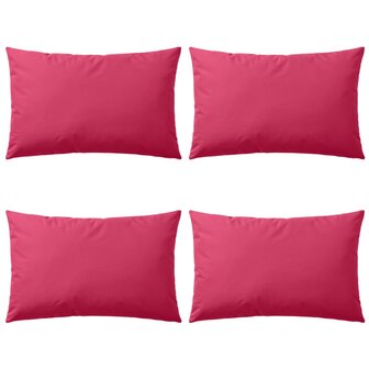 Buitenkussens 60x40 cm roze 4 st 1