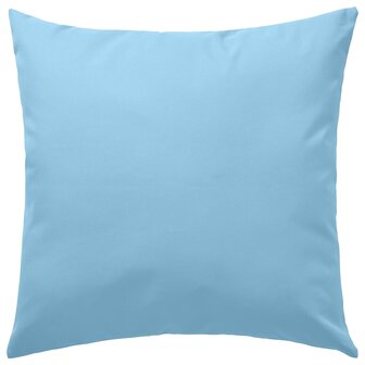 Buitenkussens 45x45 cm lichtblauw 2 st 2