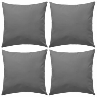 Buitenkussens 45x45 cm grijs 4 st 1
