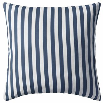 Buitenkussens 45x45 cm gestreept marineblauw 4 st 2