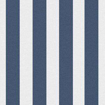 Buitenkussens 60x40 cm gestreept marineblauw 2 st 4