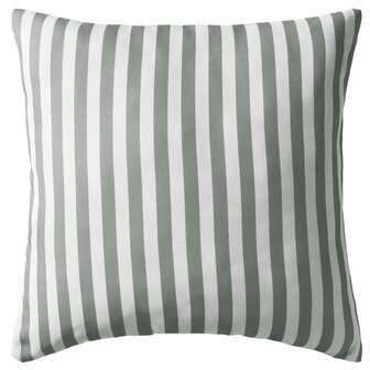 Buitenkussens 45x45 cm gestreept grijs 2 st 2