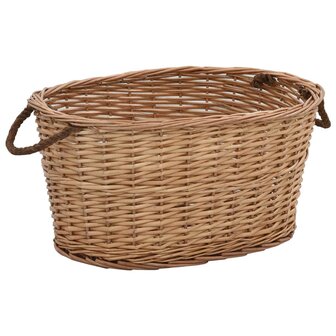 Houtmand met handvatten 56x40x28 cm natuurlijk wilgenhout 1