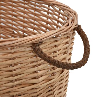 Houtmand met handvatten 56x40x28 cm natuurlijk wilgenhout 4