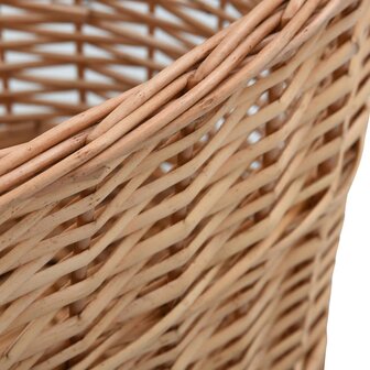 Houtmand met handvatten 56x40x28 cm natuurlijk wilgenhout 5