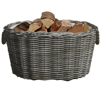 Houtmand met handvatten 59x42x28 cm wilgenhout grijs 3