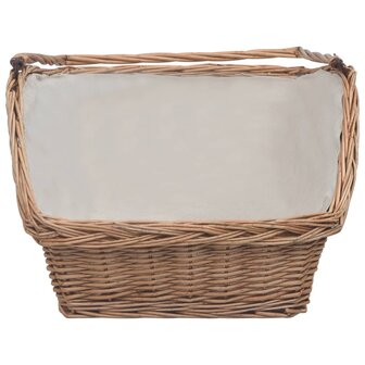 Houtmand met handvat 61,5x46,5x58 cm wilgenhout bruin 3