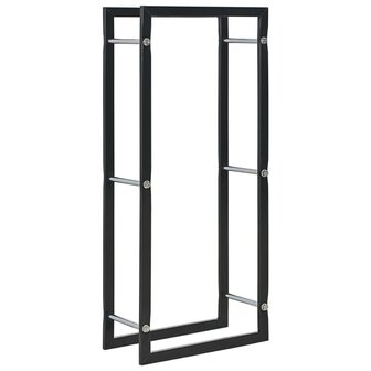 Haardhoutrek 44x20x100 cm staal zwart 1