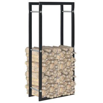 Haardhoutrek 44x20x100 cm staal zwart 2