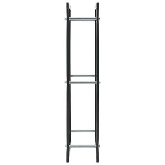 Haardhoutrek 44x20x100 cm staal zwart 4