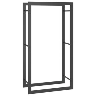 Haardhoutrek 50x28x94 cm staal matzwart 2