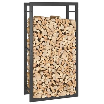 Haardhoutrek 50x28x94 cm staal matzwart 5