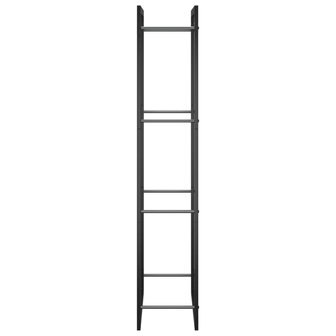 Haardhoutrek 50x28x132 cm staal matzwart 4