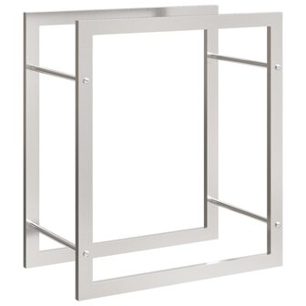 Haardhoutrek 50x28x56 cm roestvrij staal 2