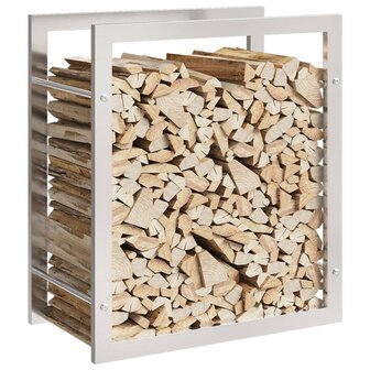 Haardhoutrek 50x28x56 cm roestvrij staal 3