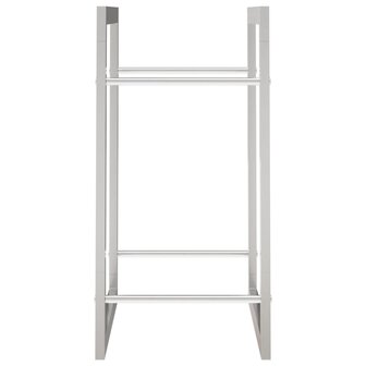 Haardhoutrek 50x28x56 cm roestvrij staal 5