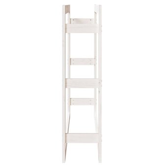 Haardhoutrek 100x25x100 cm massief grenenhout wit 6