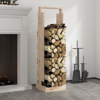 Houtblokhouder 33,5x30x110 cm massief grenenhout 1