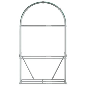 Haardhoutopslag 120x45x210 cm gegalvaniseerd staal groen 4