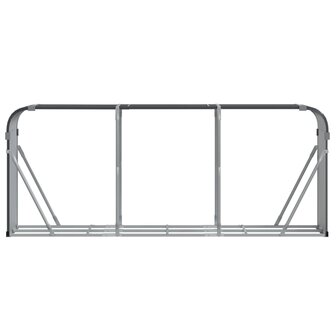 Haardhoutopslag 234x45x100 cm gegalvaniseerd staal antraciet 4